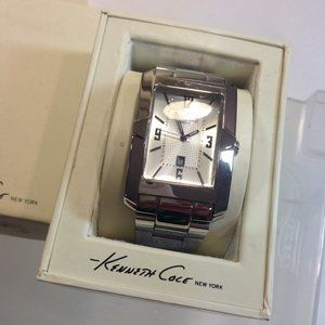 Kenneth Cole Silver Tone Metal Link Watch